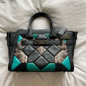 Coach Multicolored Patchwork Bag